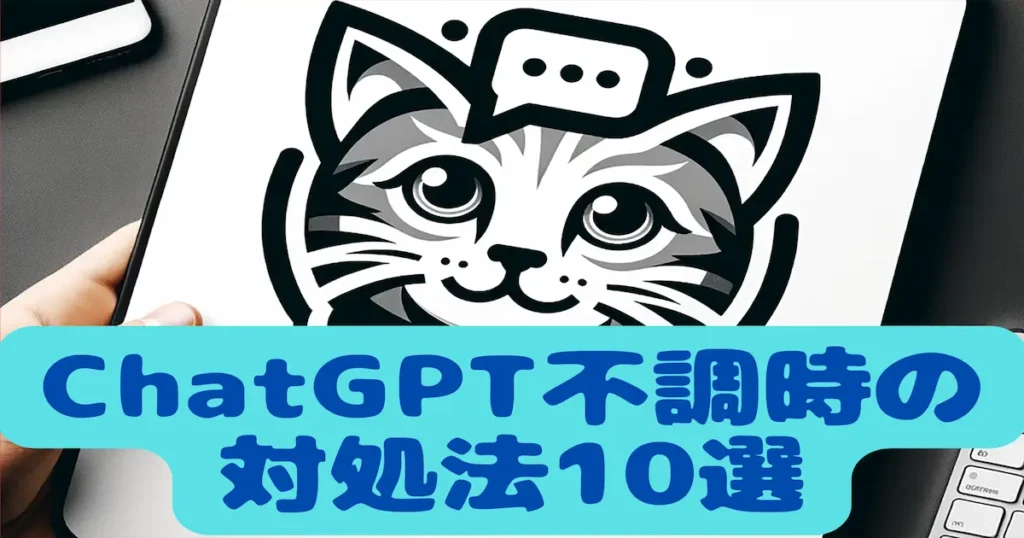 ChatGPT不調時の対処法10選