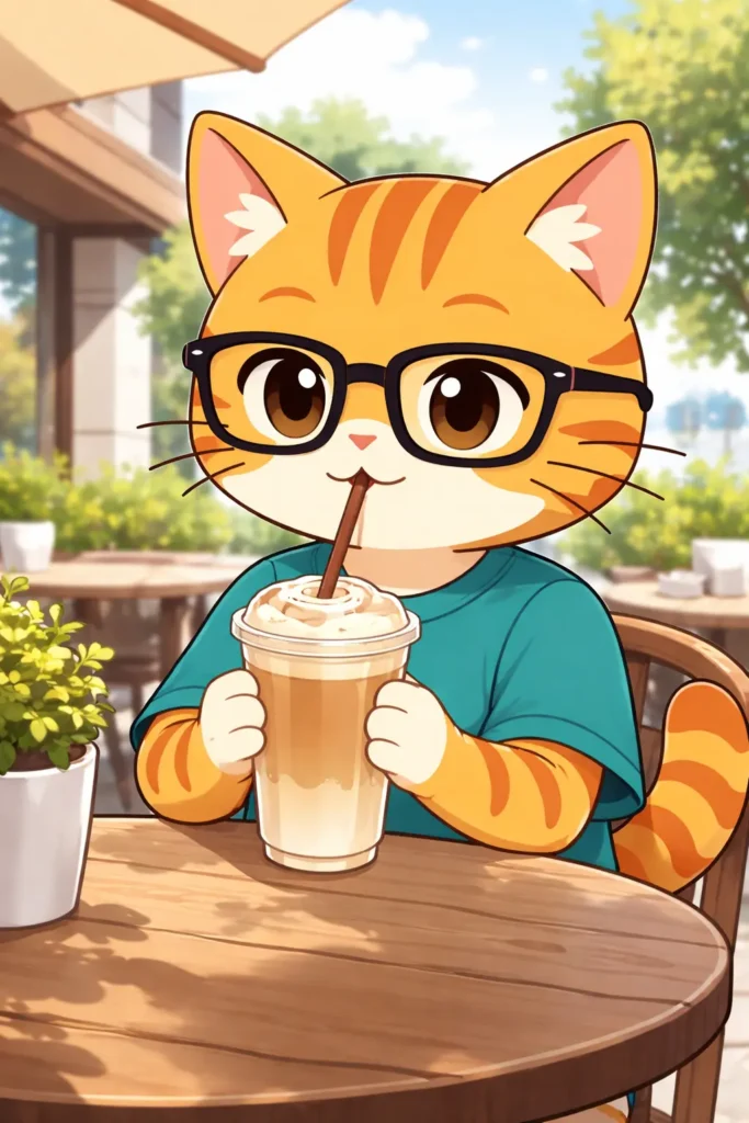 ChatGPTで生成した猫のキャラクターの画像