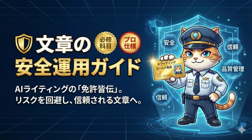 文章の安全運用ガイド